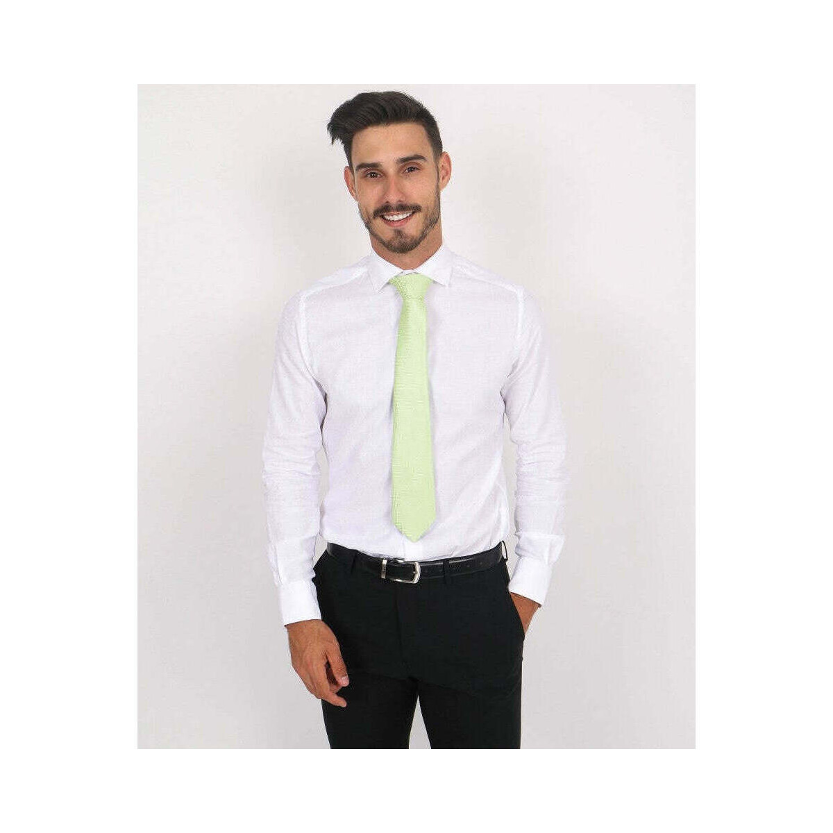 Textil Homem Camisas mangas comprida Suits Inc CAM0514-1-1 Branco