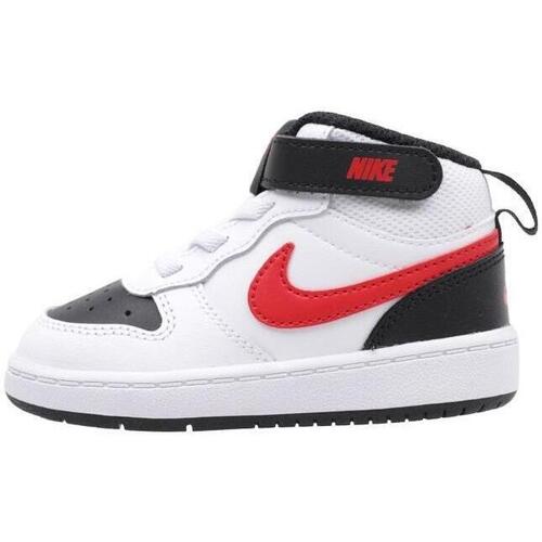 Sapatos Rapaz Sapatilhas de cano-alto number Nike COURT BOROUGH MID 2 Branco