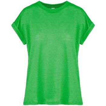 Textil Mulher Only Czarny T-shirt z długimi bufiastymi rękawami Bomboogie TW 7352 T JLIT-312 MINT GREEN Verde