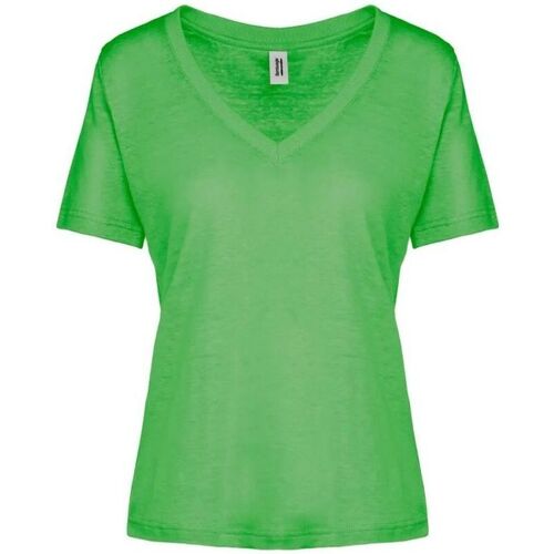 Textil Mulher T-shirts e Pólos Bomboogie TW 7351 T JLIT-317 MINT GREEN Verde