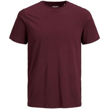 Textil Homem T-shirts e Pólos Jack & Jones 12156101-BASIC TEE-PORT ROYALE Vermelho
