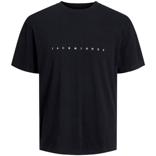 Textil Homem T-shirts e Pólos Jack & Jones 12234746 STAR-BLACK Preto