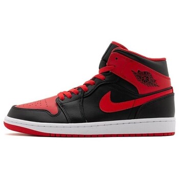 Sapatos Mulher Botas baixas Nike Air Jordan 1 Mid Preto