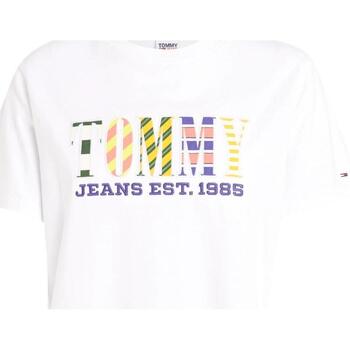 Textil Mulher Tall Worldwide Varsity Applique T-shirt Tommy embroidered-logo  Branco