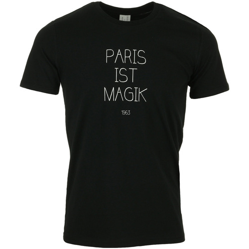 Textil Homem T-Shirt message mangas curtas Civissum Paris Ist Magik Tee Preto
