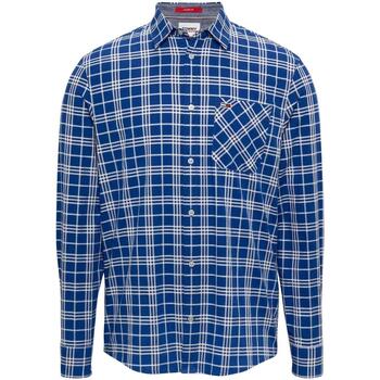 Textil Homem Camisas mangas comprida Tommy Jeans  Azul