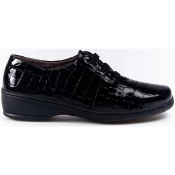 Sapatos Mulher Sapatos & Richelieu Notton Zapatos  Charol Coco 0250 Negro Elásticos Preto
