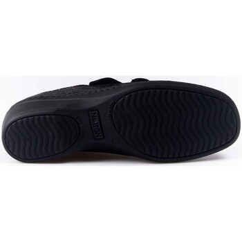 Notton Zapatos Deportivos  Ancho Especial 1161 Negro Velcros Preto