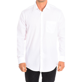 Textil Homem Camisas mangas comprida Seidensticker 003000-01 Branco