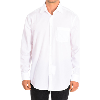 Textil Homem Camisas mangas comprida Seidensticker 117680-01 Branco