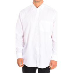 Textil Homem Camisas mangas comprida Seidensticker 318452-01 Branco