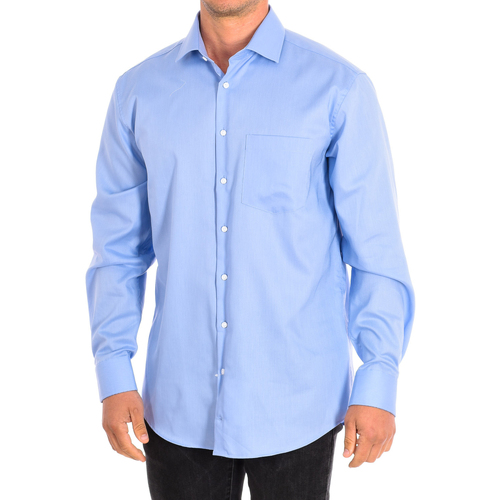 Textil Homem Camisas mangas comprida Seidensticker 391580-11 Azul