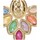 Relógios & jóias Mulher Brincos Luna Collection 71014 Multicolor