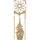 Relógios & jóias Mulher Brincos Luna Collection 71016 Ouro