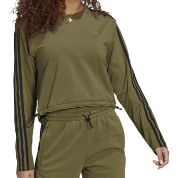 Textil Mulher T-shirts e Pólos zipper adidas Originals  Verde