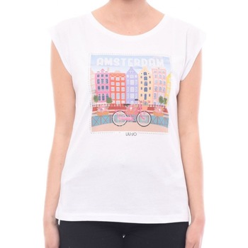 Textil Mulher T-shirts e Pólos Liu Jo 39639-27510 Branco