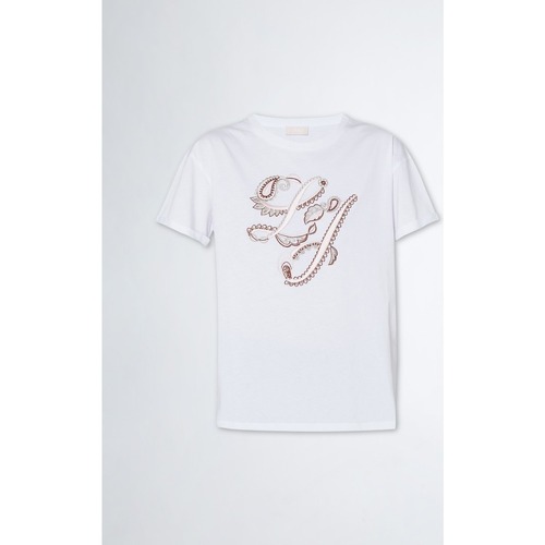 Textil Mulher T-shirts e Pólos Liu Jo WA3413J4501 Branco