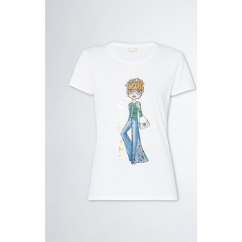 Textil Mulher T-shirts e Pólos Liu Jo 39646-27518 Branco
