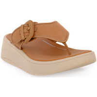 Sapatos Mulher Chinelos FitFlop F MODE BUCKLE CANVAS Branco