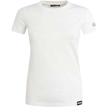 Textil Mulher T-shirts e Pólos Dsquared  Branco