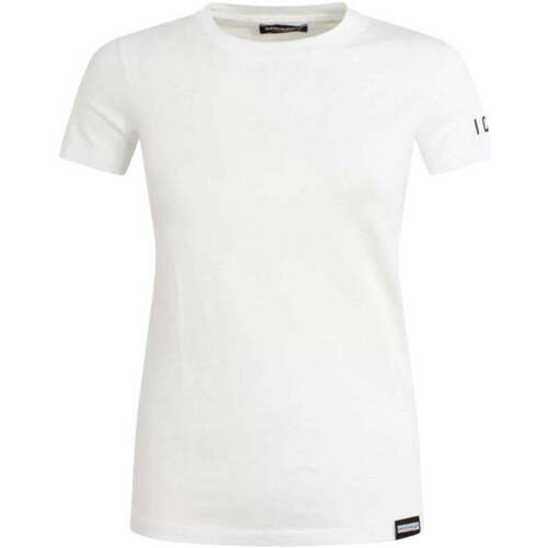 Textil Mulher T-shirts e Pólos Dsquared  Branco