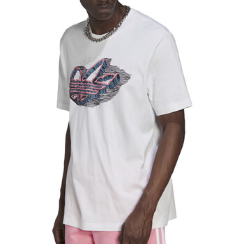 Textil Homem Czarny T Shirt adidas Originals  Branco