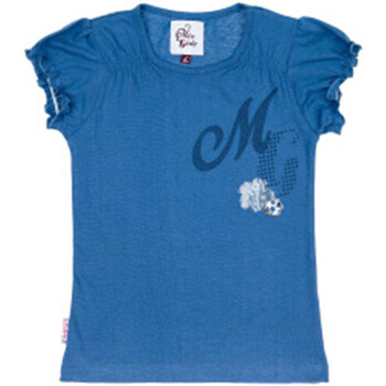 Textil Rapariga São Tomé e Príncipe Miss Girly T-shirt manches courtes fille FABOULLE Azul