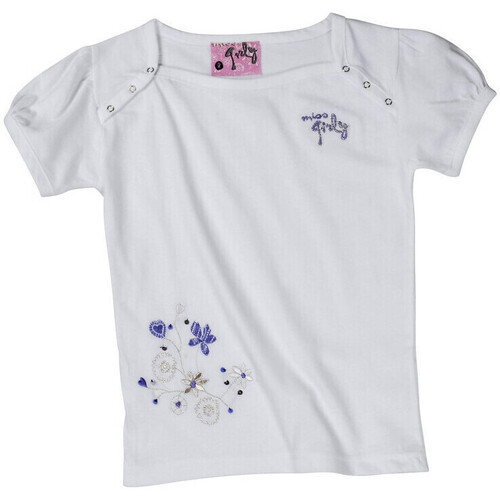Textil Rapariga T-Shirt mangas curtas Miss Girly T-shirt manches courtes fille FURY Branco
