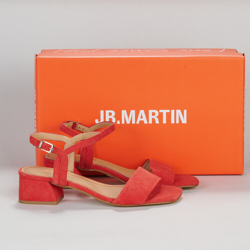 Sapatos Mulher Sandálias JB Martin VALSER Veludo / Vermelho