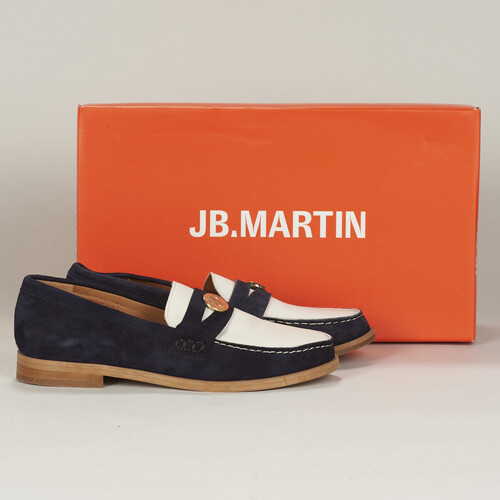Sapatos Mulher Mocassins JB Martin LONDRES Veludo / Marinho / Giz