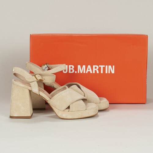 Sapatos Mulher Sandálias JB Martin ORPHEE Veludo / Bege