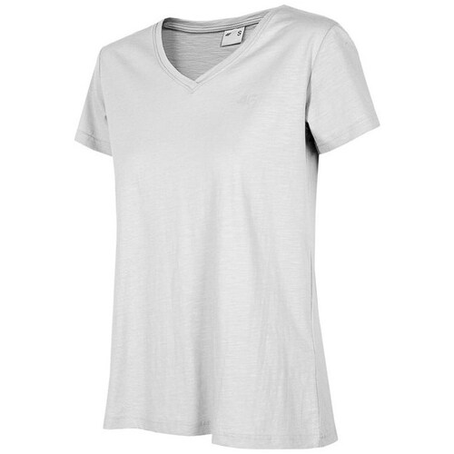 Textil Mulher T-Shirt mangas curtas 4F H4Z22TSD352CHODNYJASNYSZARY Cinza