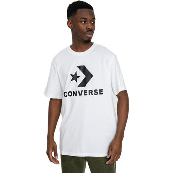 Textil Tops sem mangas Converse T-shirt logo frontale Branco