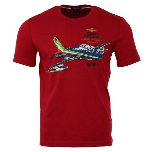 Textil Homem T-Shirt mangas curtas Aeronautica Militare TS2080J53819299 Vermelho