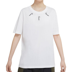 Textil Rapariga T-Shirt tops mangas curtas Nike  Branco