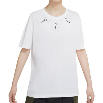 Textil Rapariga T-Shirt mangas curtas Nike  Branco