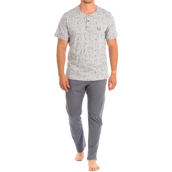 Textil Homem Pijamas / Camisas de dormir Kisses And Love PJ1403-GRI Cinza