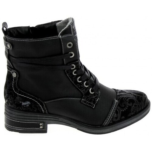 Sapatos Mulher Botins Mustang Boots 1293501 Noir Preto