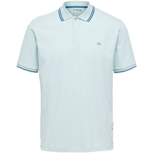 Textil Homem T-shirt Dunstan River Selected 16087840 DANTE SPORT-HARBOR GRAY Azul