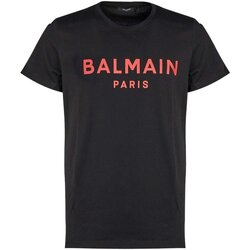 Textil Homem T-Shirt mangas curtas Balmain YH4EF000 BB65 Preto