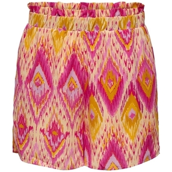 Textil Mulher Shorts / Bermudas Only Todas as bolsas - Raspberry Rose Rosa