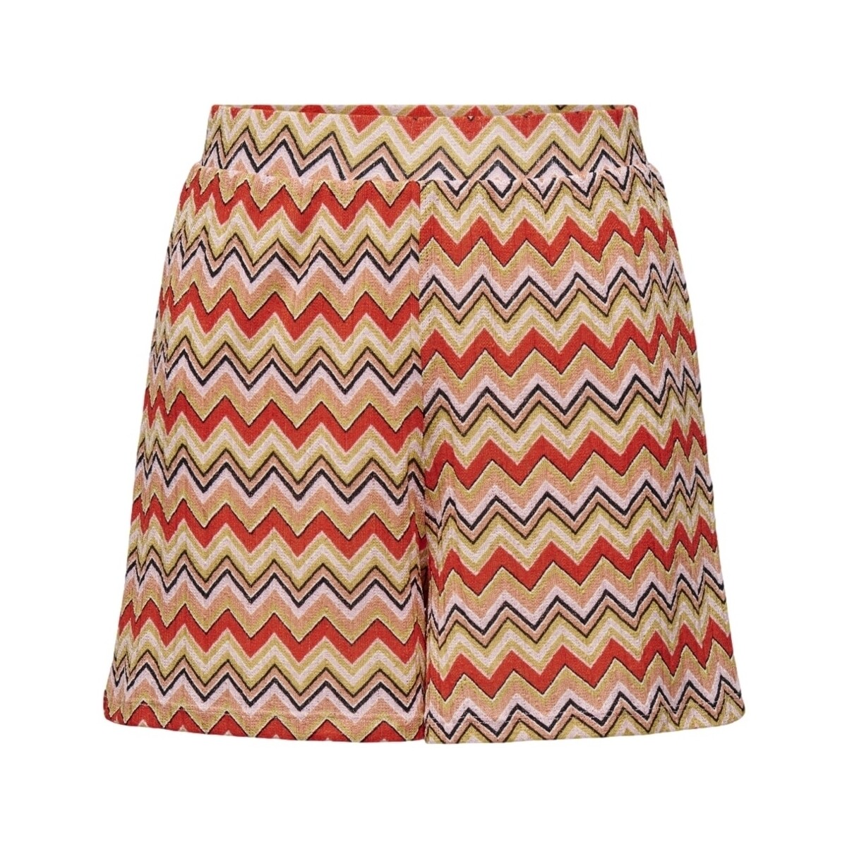 Textil Mulher Shorts / Bermudas Only Calções Boho - Zigzag Multicolor