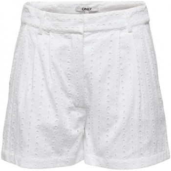 Textil Mulher Shorts / Bermudas Only Iluminação de exterior Branco