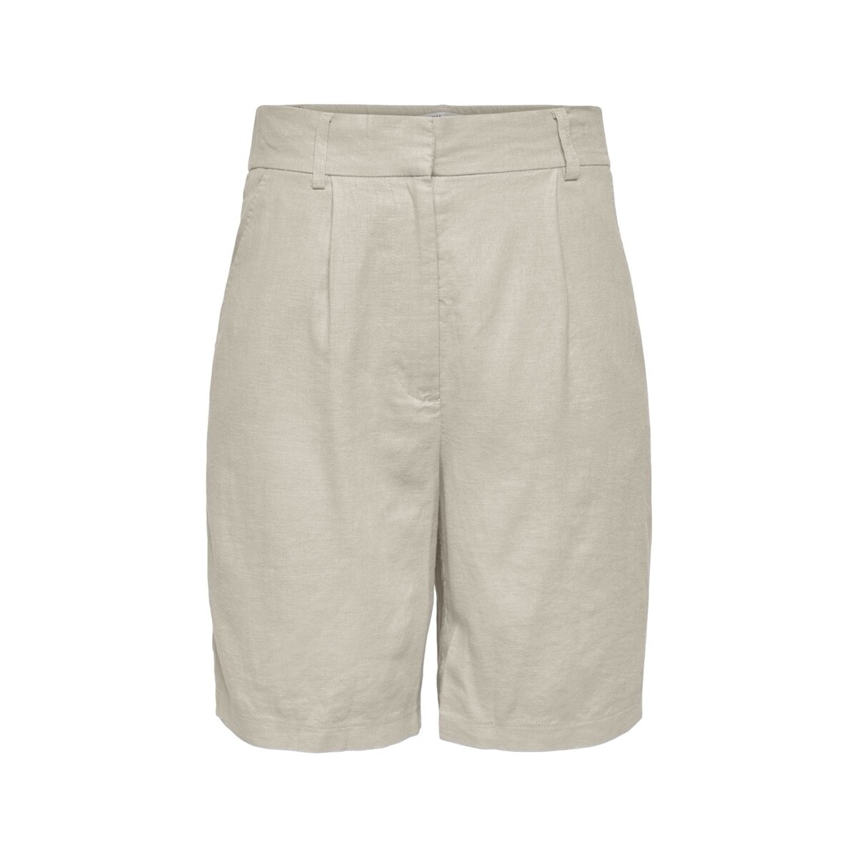 Only Calções Caro HW Long - Silver Lining Bege - Textil Shorts / Bermudas  Mulher 29,99 €