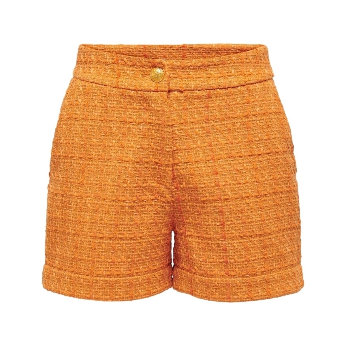 Textil Mulher Shorts / Bermudas Only Calções Billie Boucle - Apricot Laranja
