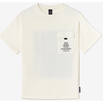 Textil Rapaz T-shirts e Pólos Citrouille et Co T-shirt FINNBO Branco