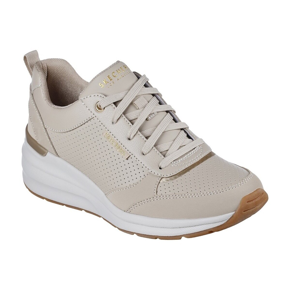 Sapatos Mulher Sapatilhas Skechers ZAPATILLAS MUJER CUÑA BILLION - SUBTLE SPORT TAUPE Bege