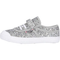 Sapatos Sapatilhas Kawasaki Glitter Kids Shoe W/Elastic  8889 Silver Branco
