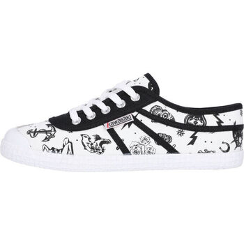 Sapatos Sapatilhas Kawasaki Graffiti Canvas Shoe-ES 1002 White Branco