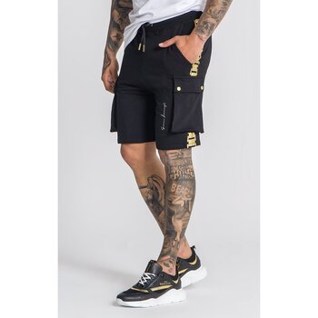 Textil Homem Shorts / Bermudas Gianni Kavanagh Black Forever More Cargo Shorts Black